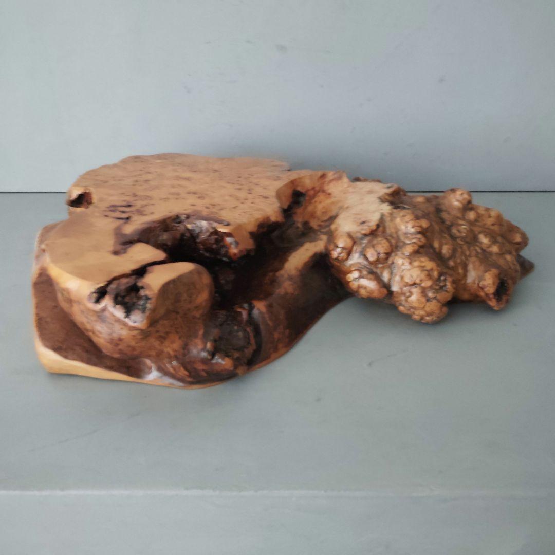 瘤杢一枚板③ 花台 置台 花瓶台 盆栽台 飾り台 アンティーク 侘び寂び