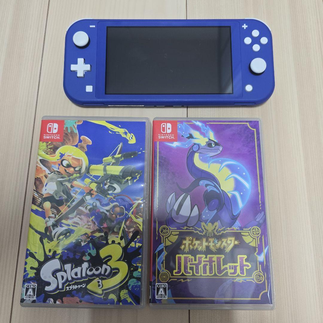 スイッチライト☆スプラトゥーン3☆ポケットモンスターバイオレット☆セット