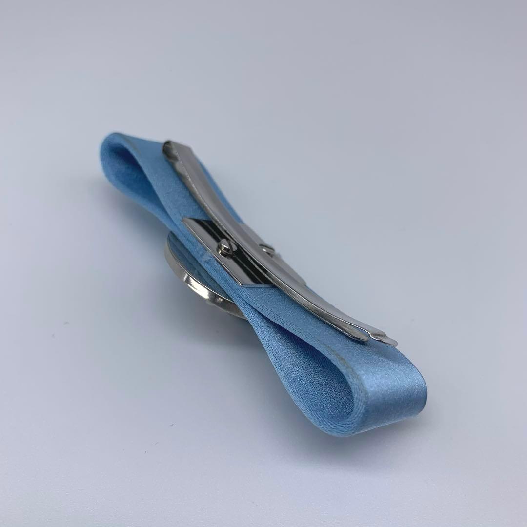 E33美品◆VERSACE【メデューサ◆ヘアピン/ヘアクリップ】サテン シルバー