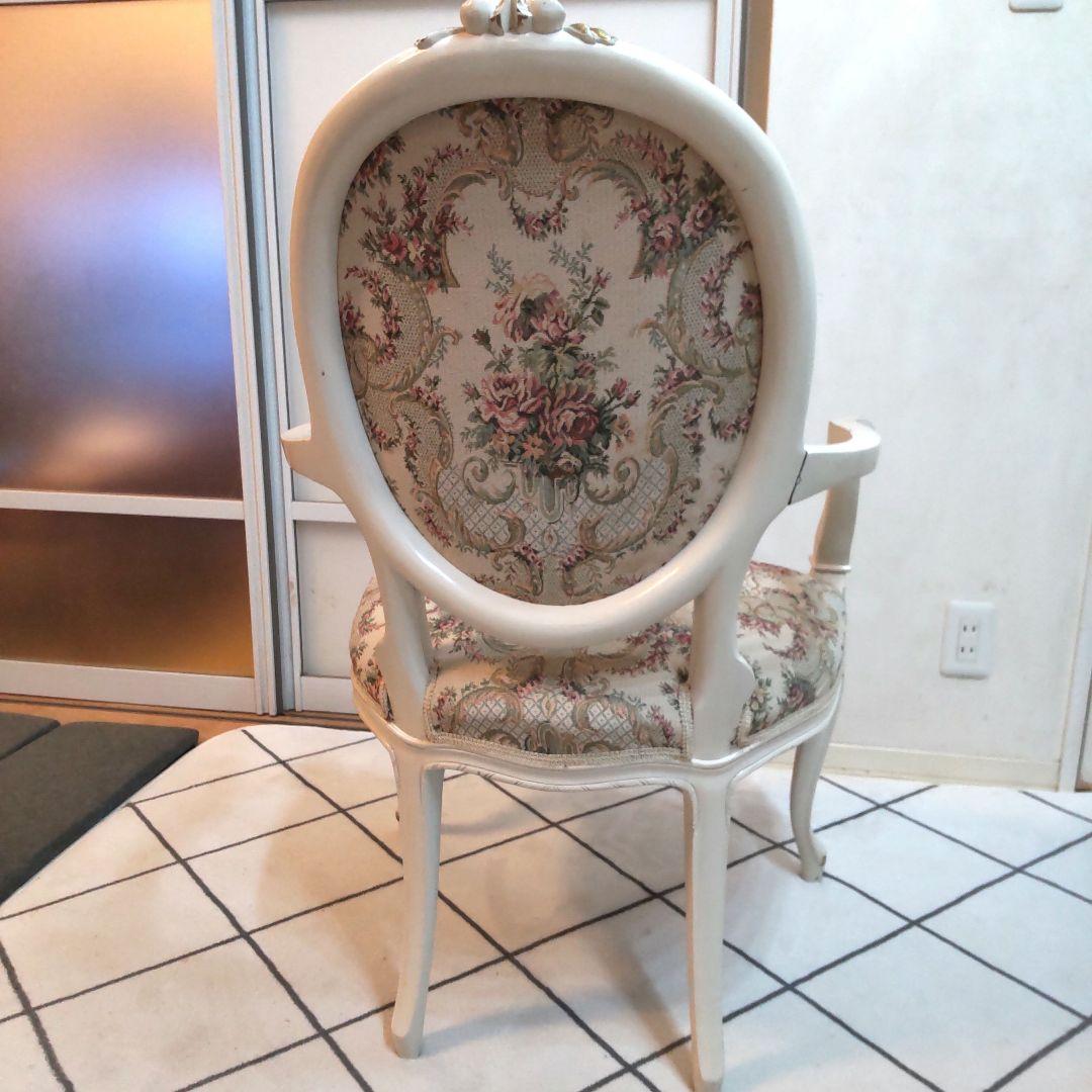 ロココ調 高級家具マボガニ－材 猫脚 アンティーク アームチェアー