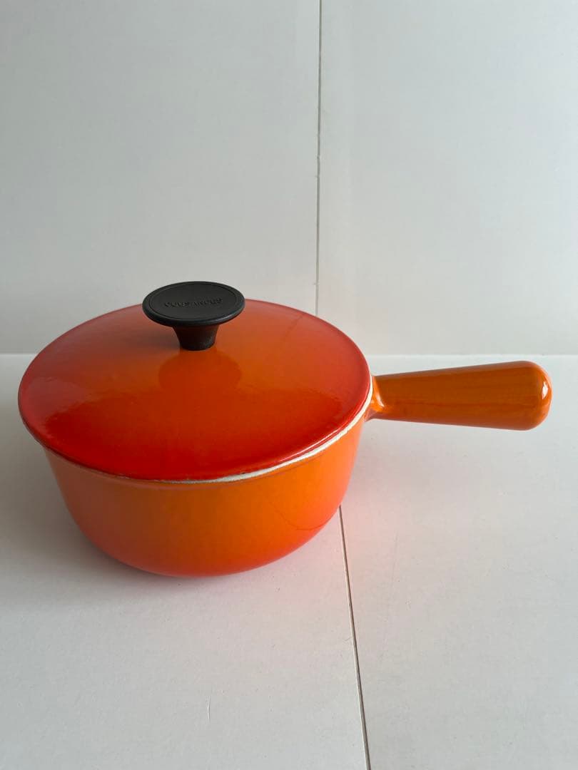 廃盤　希少　クーザンス ソースパン　ミルクパン　16cm オレンジ