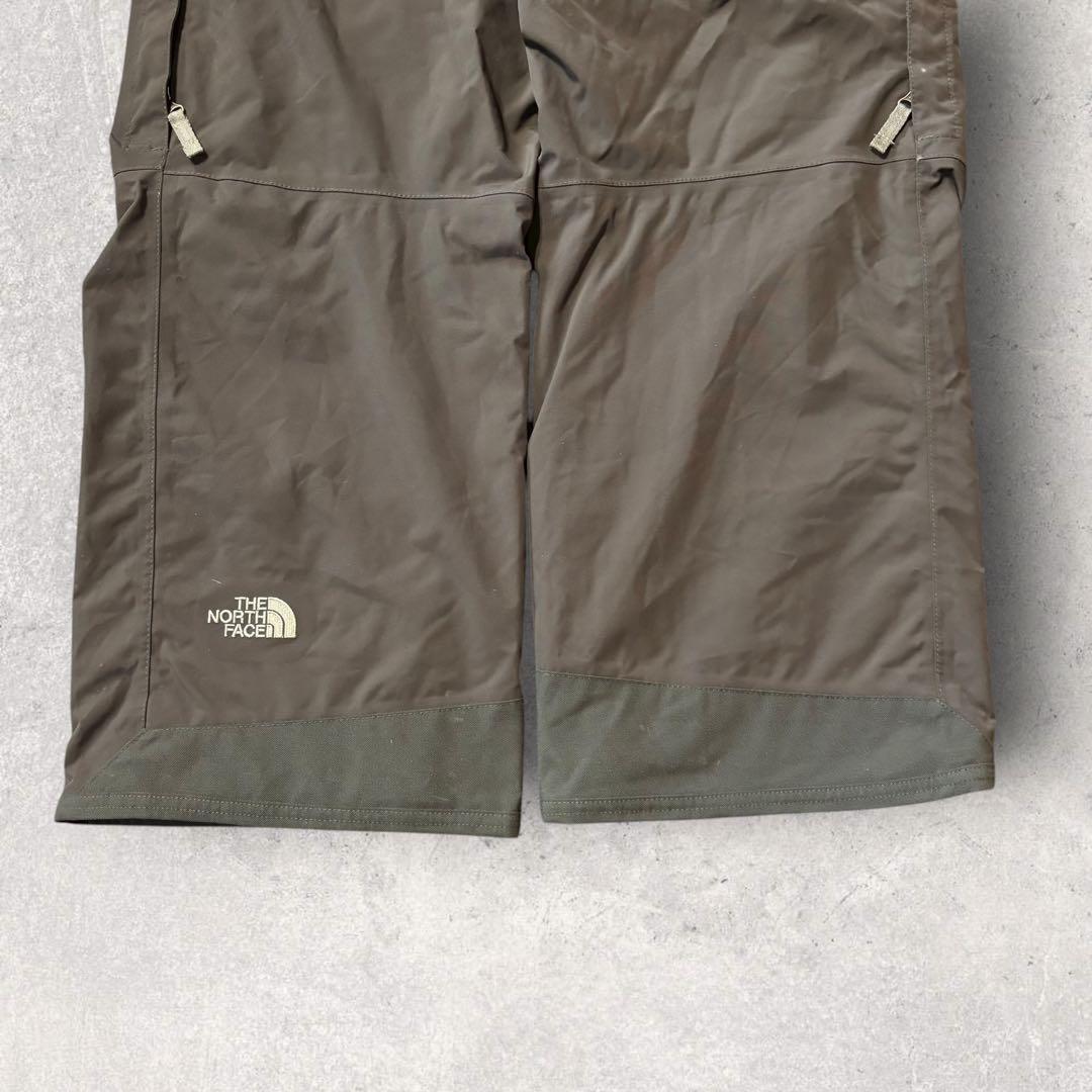 【ザ・ノースフェイス】スキー　スノボーパンツ　グレー　M ハイベント　刺繍ロゴ
