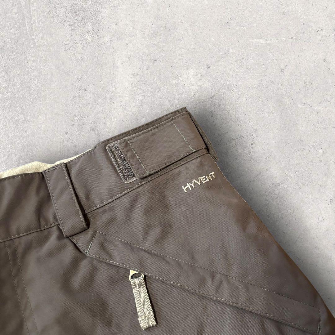 【ザ・ノースフェイス】スキー　スノボーパンツ　グレー　M ハイベント　刺繍ロゴ