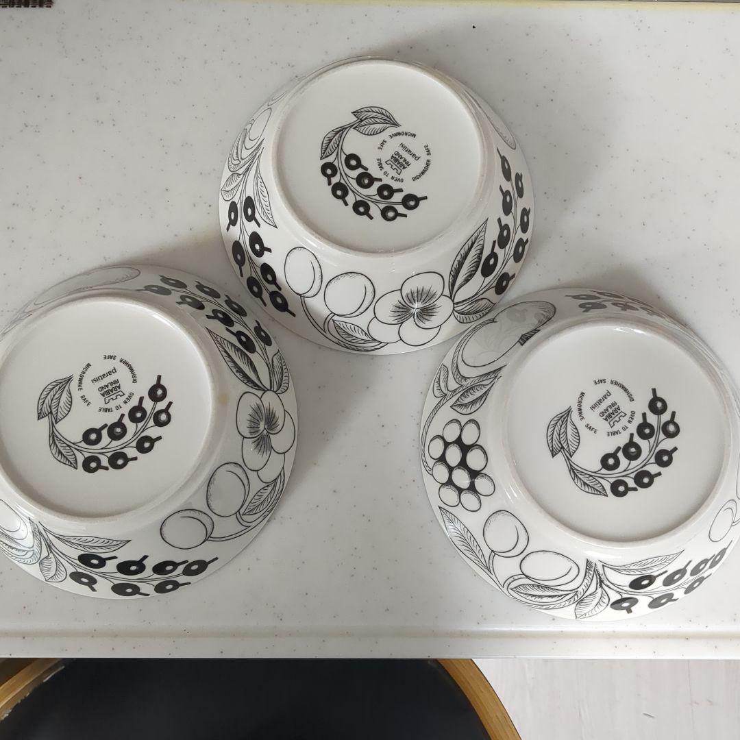 ARABIA☆17cmボウル　3個セット