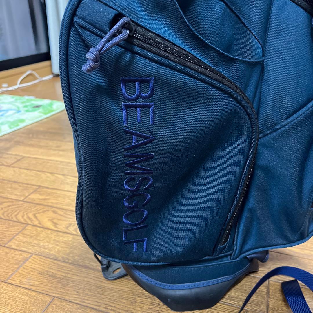 BRIEFING ネイビー ゴルフバッグ(BEAMSGOLFとコラボ)