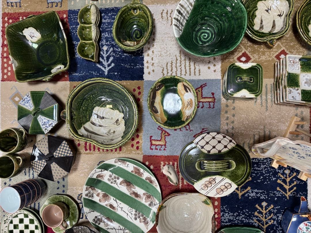 織部焼 80点程 セット売り