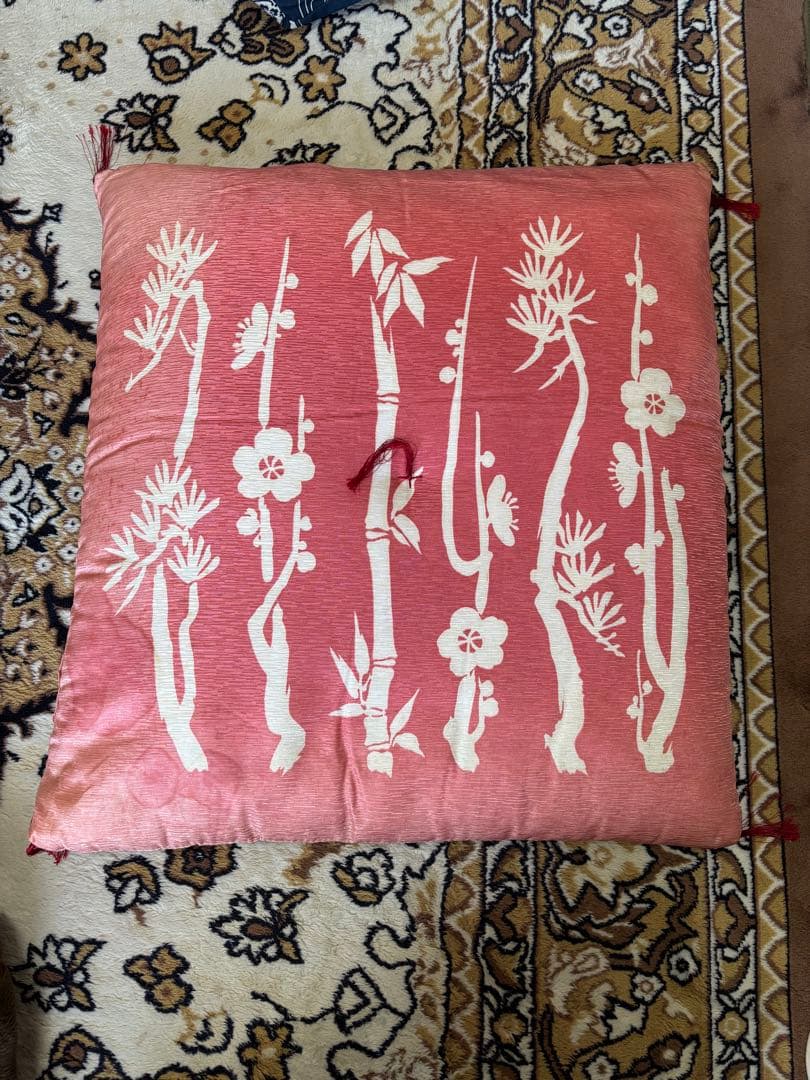 座布団 和風 竹柄　５枚