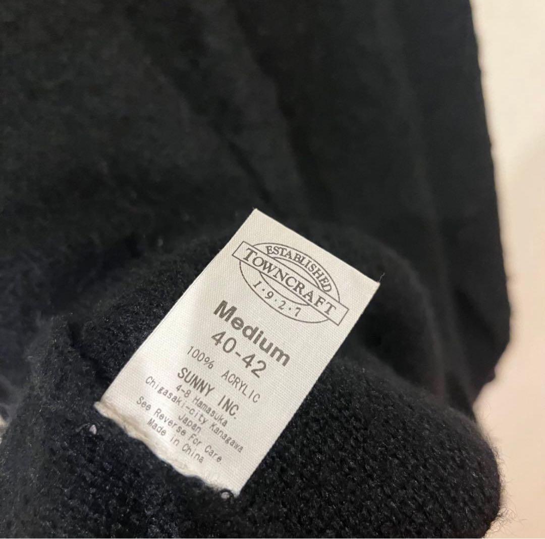【美品】TOWNCRAFT PENNEY'S モヘア シャギー カーディガン 黒