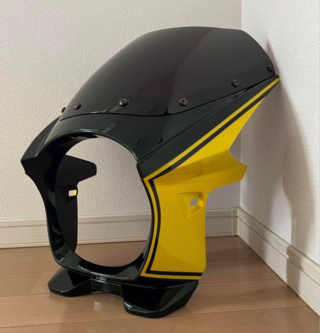 Z900RS ビキニカウル　イエローボール　キャンディグリーン　高級クリヤー厚膜