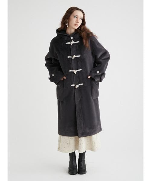 未使用　FURFUR　ファーファー　エコファーダッフルコート　22AW グレー