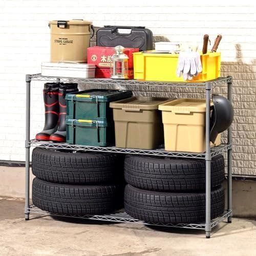 Aドウシシャ サビにくい 屋外用ラック 幅120 ルミナス エクステリアラック