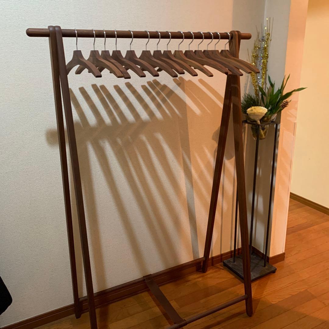 cosineウォールナットドレスラック　用ハンガー のみ7本