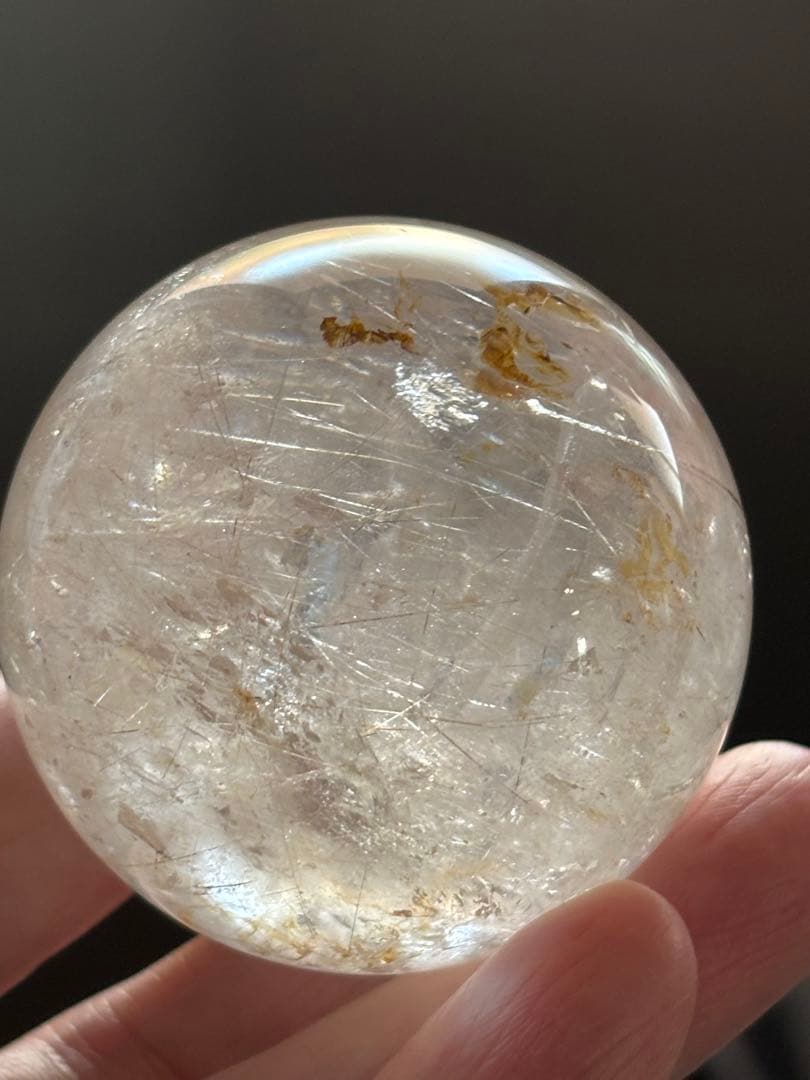 シルバールチルスフィア　4.81cm 天然石