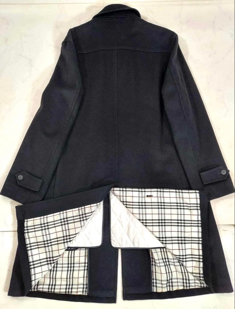 BURBERRY BLACK LABEL ステンカラーコート ライナー付き LL