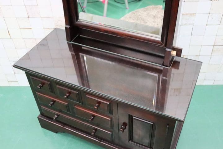 GMFH276○九州民芸家具 鏡台 ドレッサー 桜材 天然木 伝統工芸 和家具