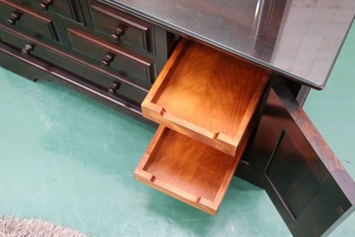 GMFH276○九州民芸家具 鏡台 ドレッサー 桜材 天然木 伝統工芸 和家具