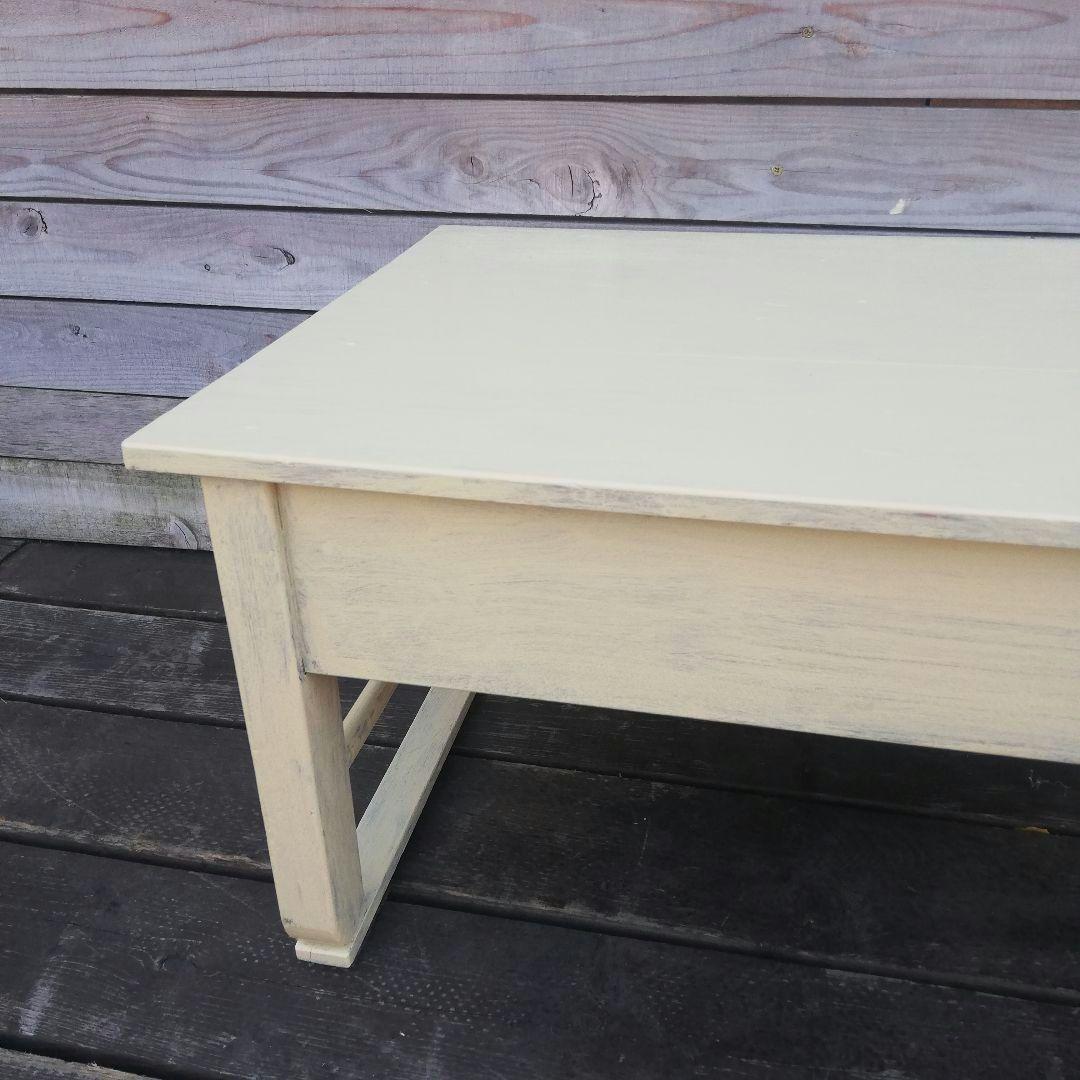 M♦希少ヴィンテージ　ハンドペイント　コーヒーテーブル　ローテーブル 勉強机