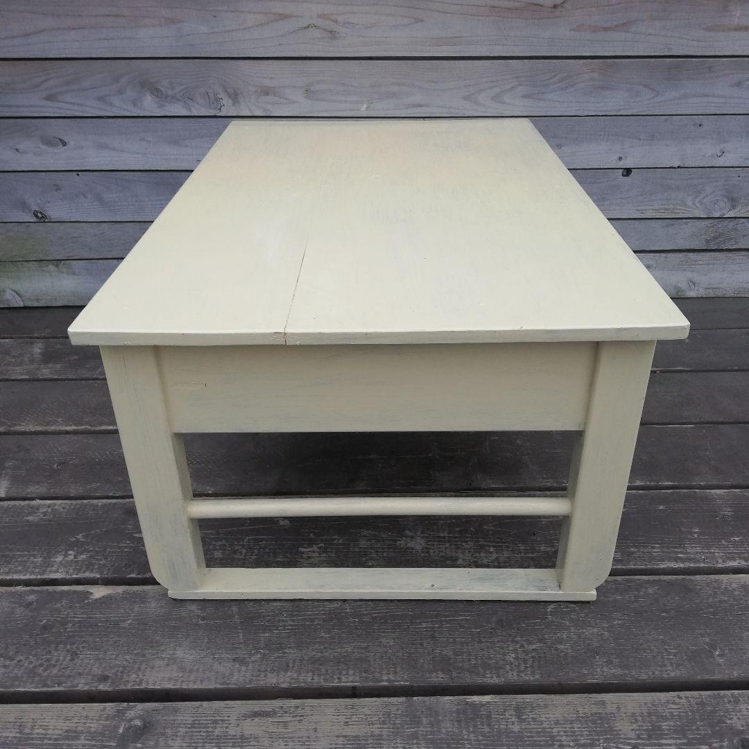 M♦希少ヴィンテージ　ハンドペイント　コーヒーテーブル　ローテーブル 勉強机