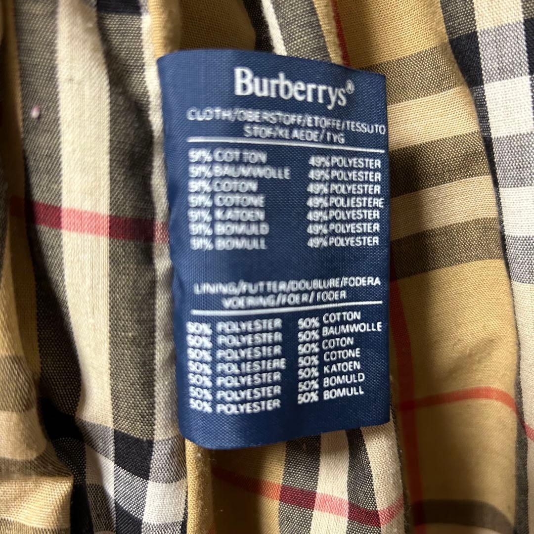 バーバリーズ トレンチコート ヴィンテージ ノバチェック ベージュ L