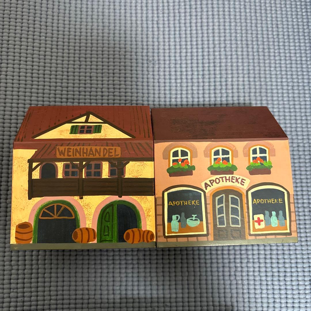 値下　半額以下ドイツ街並み手書オルゴールコレクション12個セット限定100セット