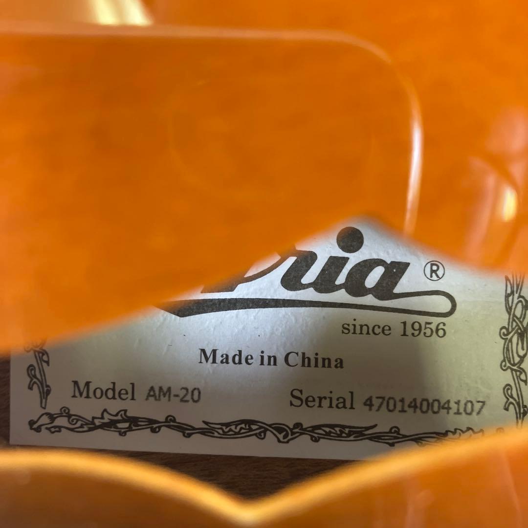 【中古】 Aria AM-20 マンドリン ハードケース ベルト 弦楽器