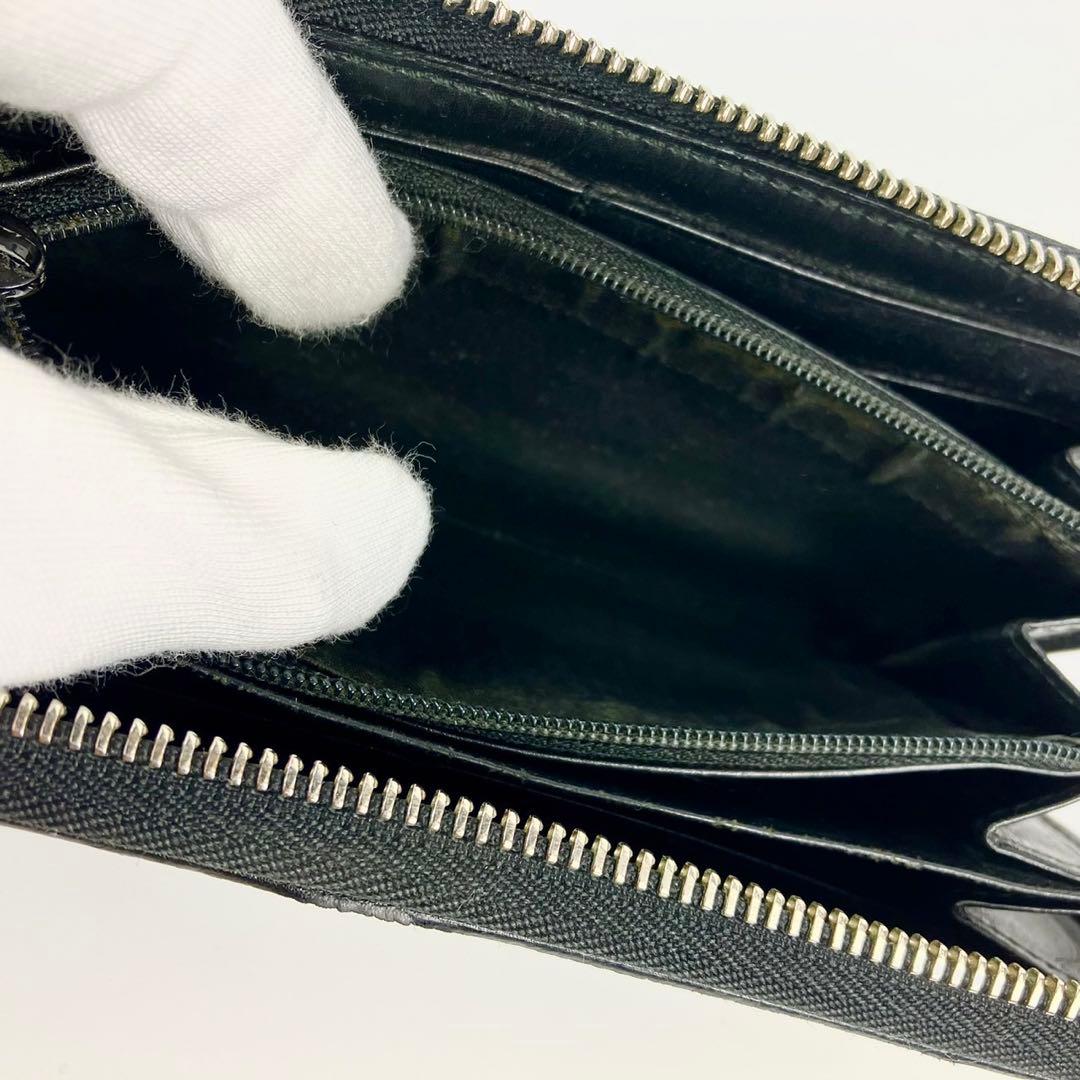 GUCCI GGパターン ブラック長財布