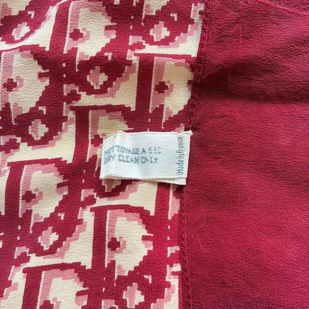 クリスチャンディオール Dior トロッター シルク スカーフ フランス製