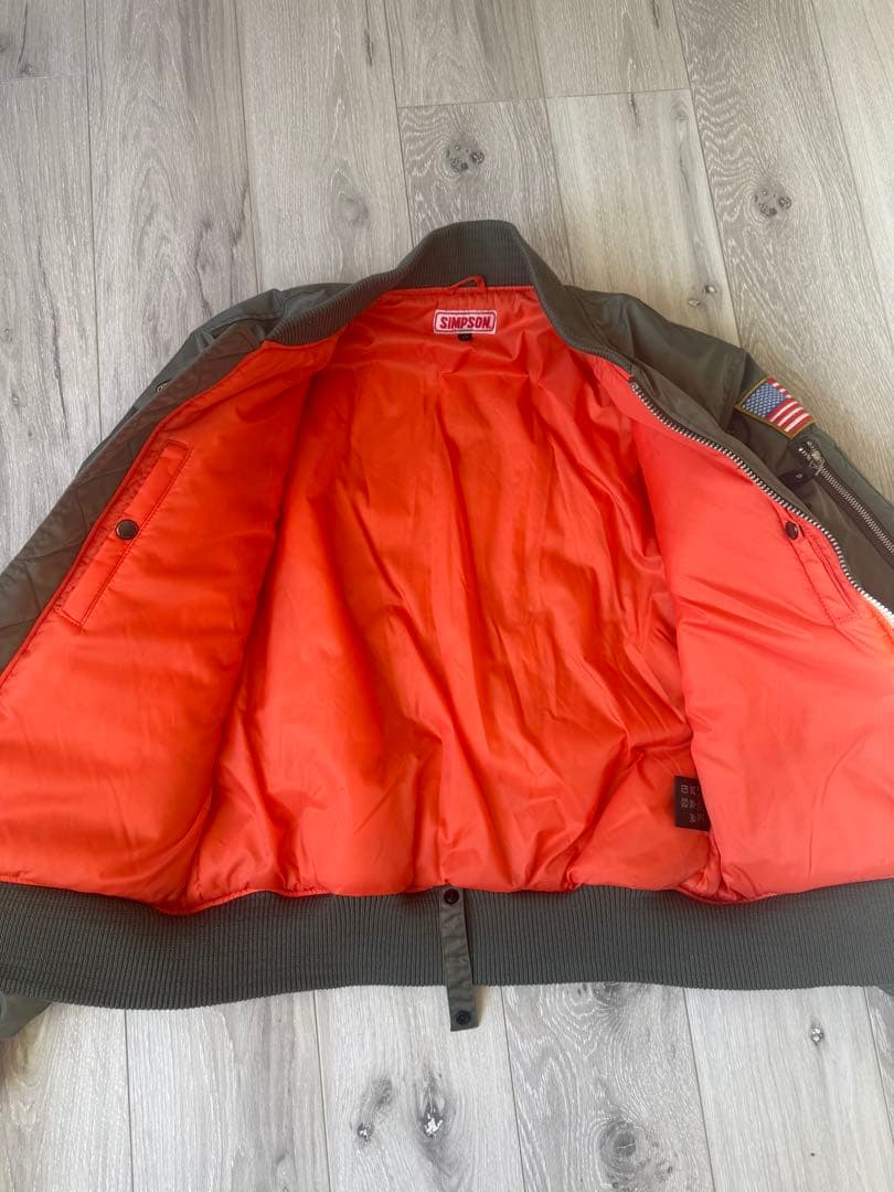 SIMPSON MA-1ジャケット Mサイズ オリーブグリーン