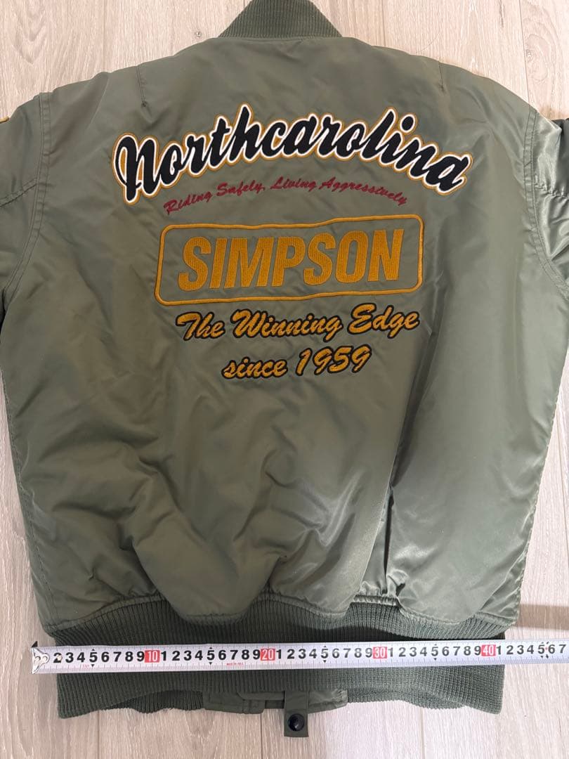 SIMPSON MA-1ジャケット Mサイズ オリーブグリーン