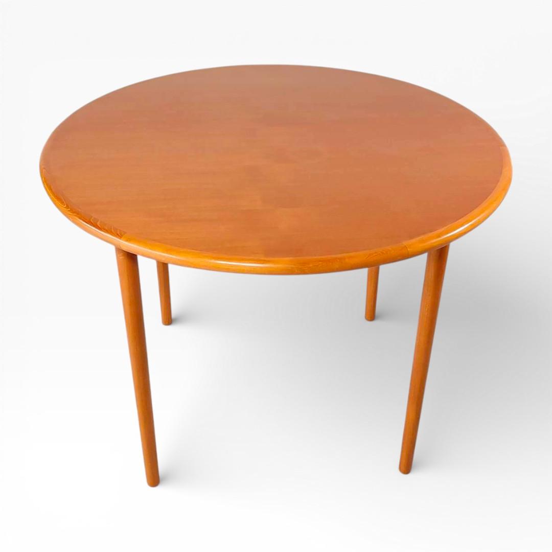 クロロス CHLOROS 円形 ダイニングテーブル 幅100cm チーク材