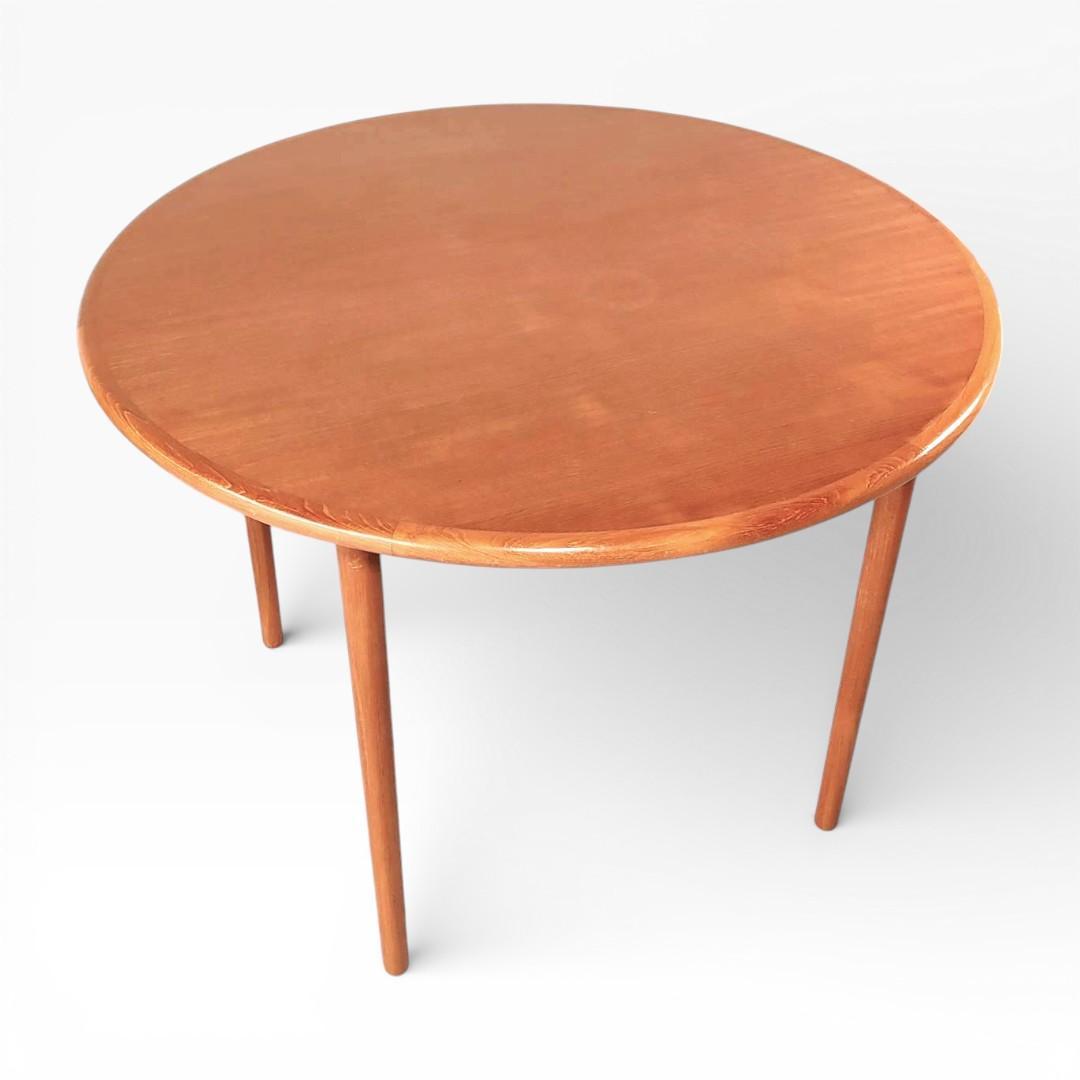 クロロス CHLOROS 円形 ダイニングテーブル 幅100cm チーク材