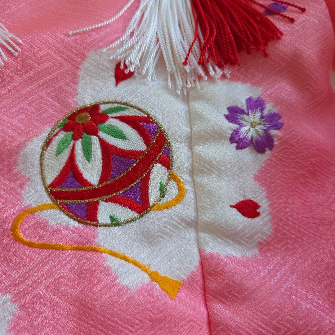 No6 七五三　女の子　三歳　着物被布6点セット