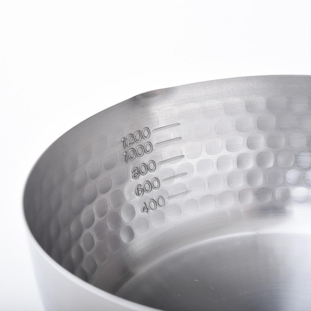 取っ手も便利な雪平鍋　マルチポットタイプ 16cm&18cm 2個セット