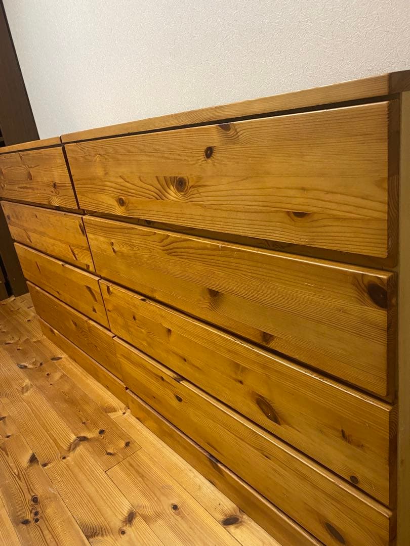 2個セット　無印良品 パイン材 4段チェスト　京都府京田辺市