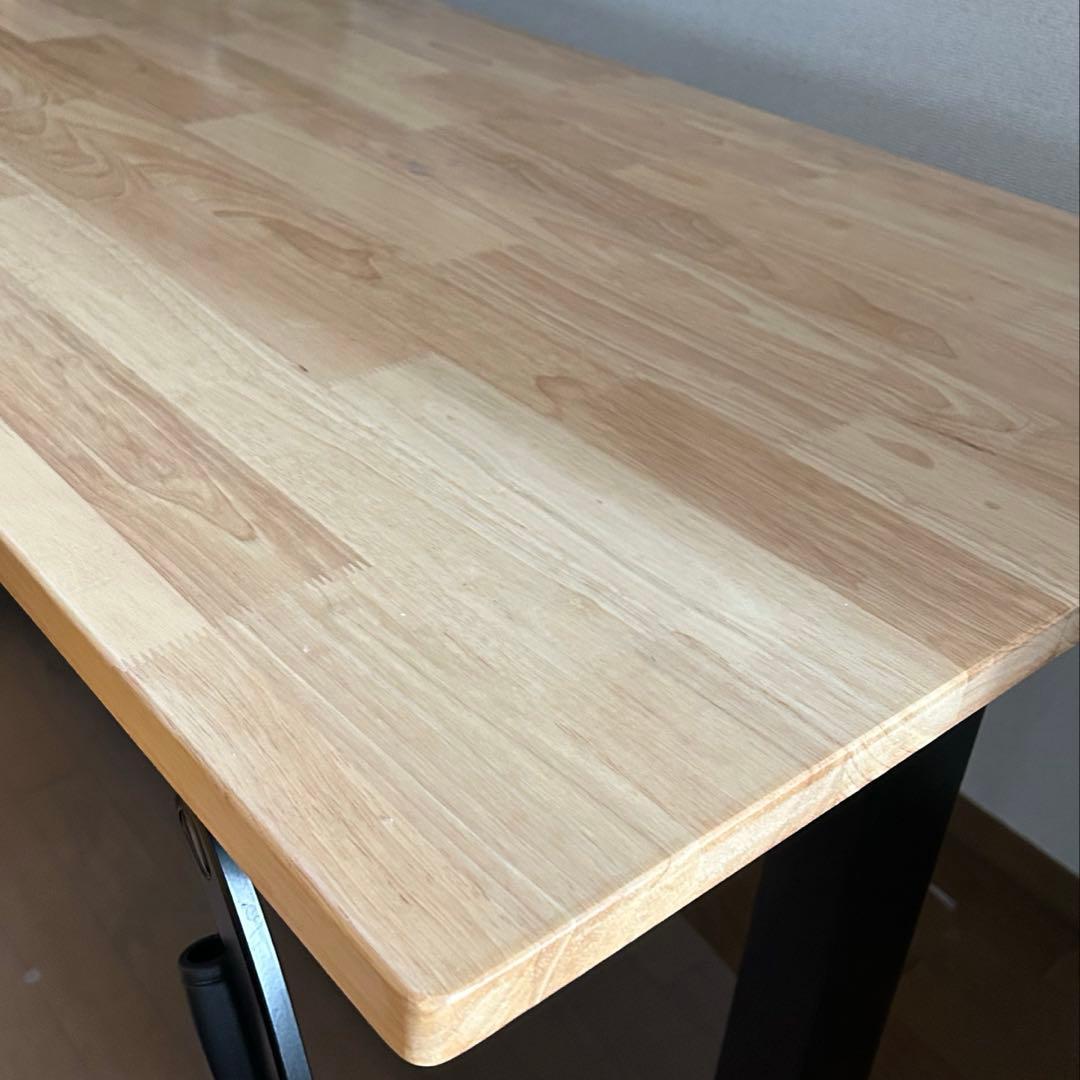 FlexiSpot 無垢材天板 ゴム 集成材　140×70×2.5cm