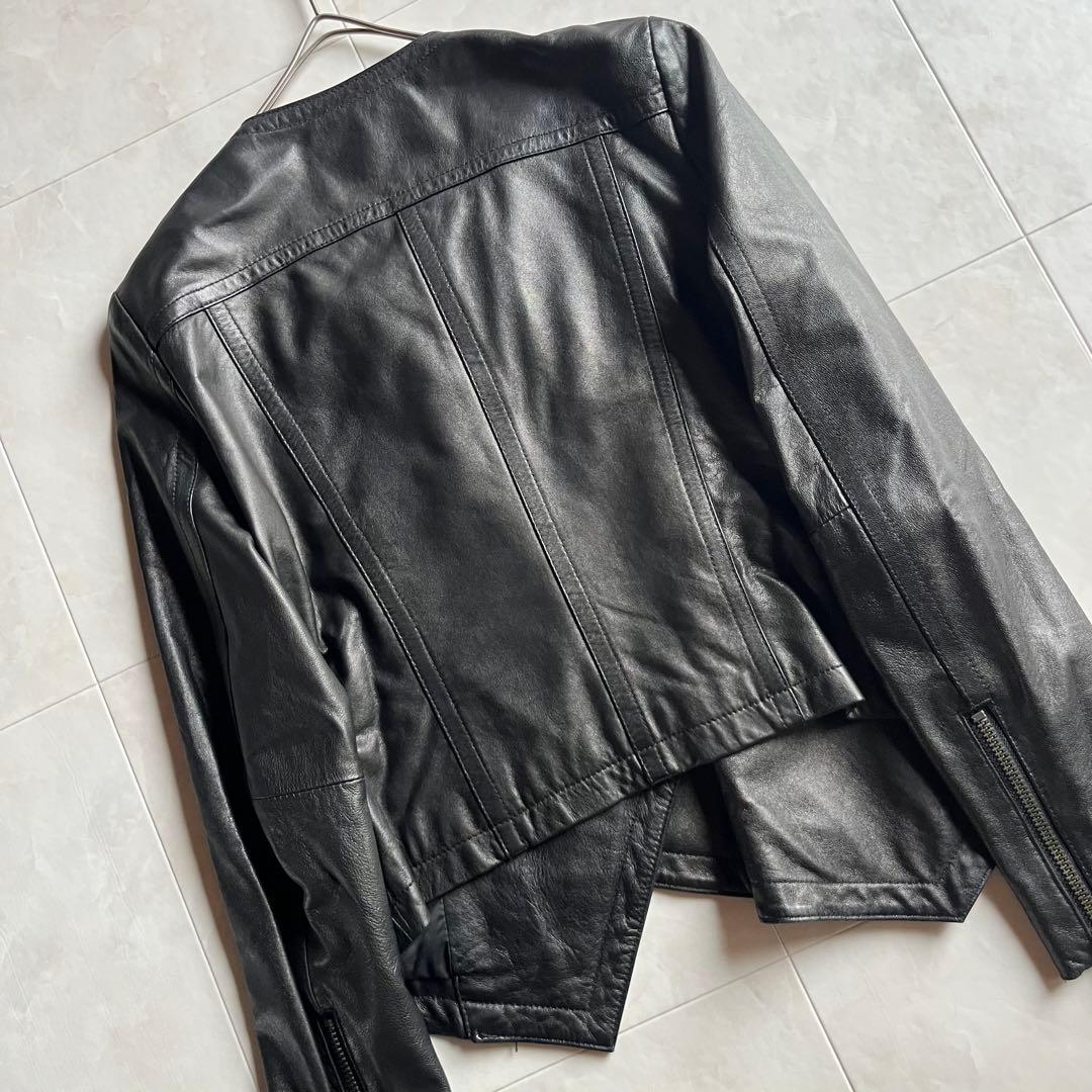 美品✨GRACE CONTINENTAL レザーライダースジャケット 黒 36