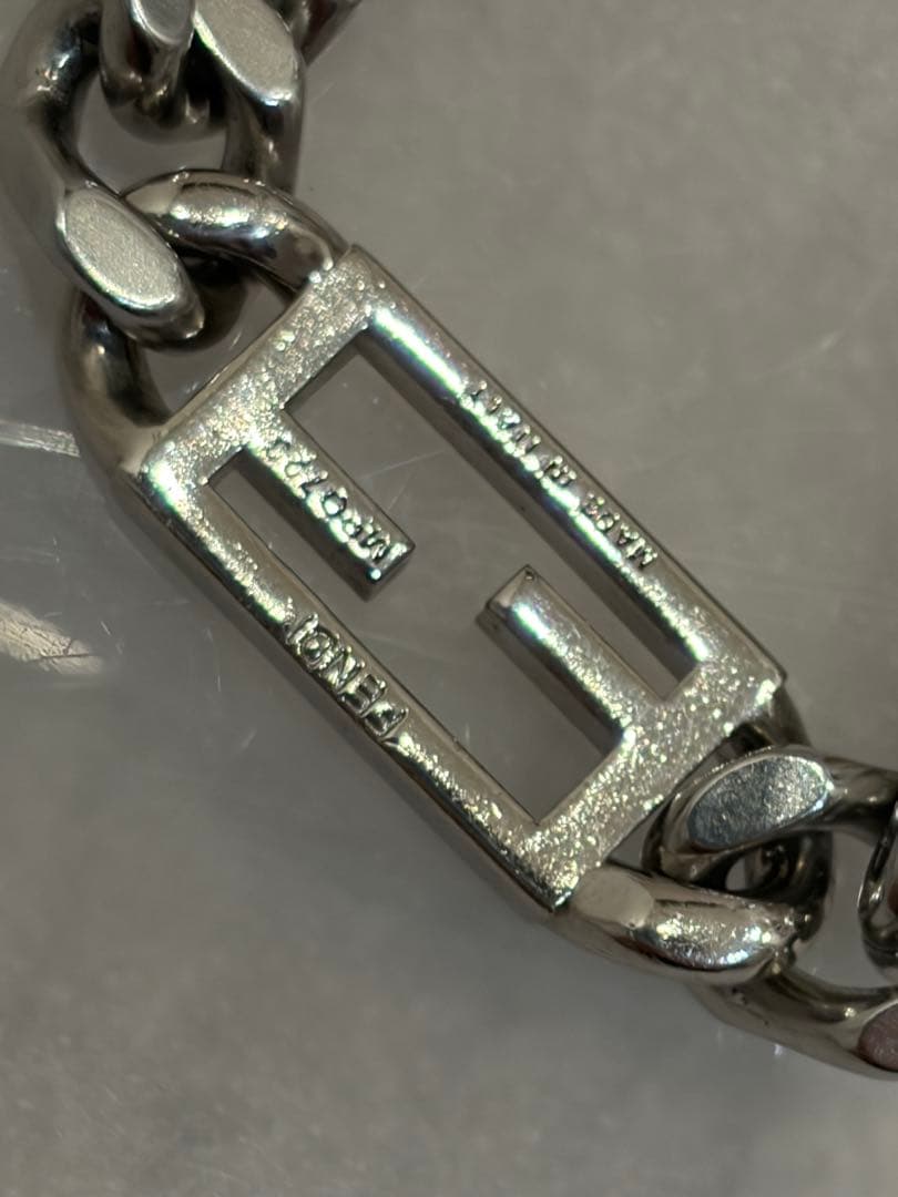 フェンディ ネックレス バゲット チョーカー 喜平 シルバー 大ぶり