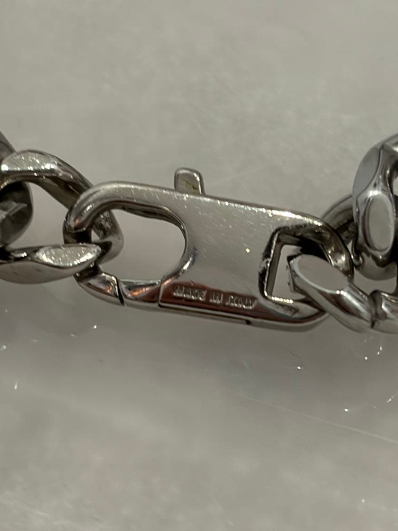 フェンディ ネックレス バゲット チョーカー 喜平 シルバー 大ぶり