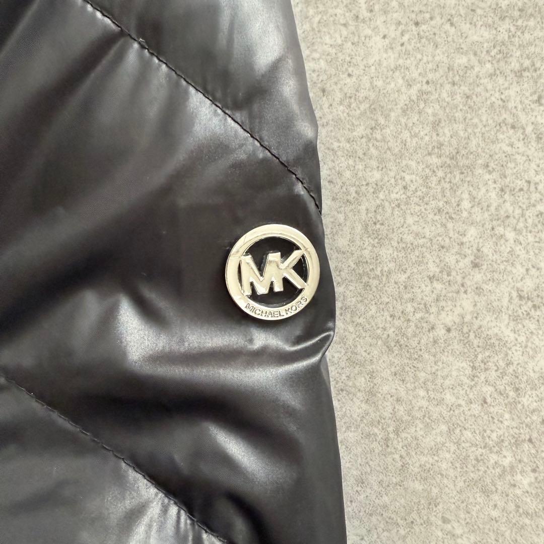 マイケルコース　ダウンジャケット　黒　ロング　ベルト　ファー フード　3way