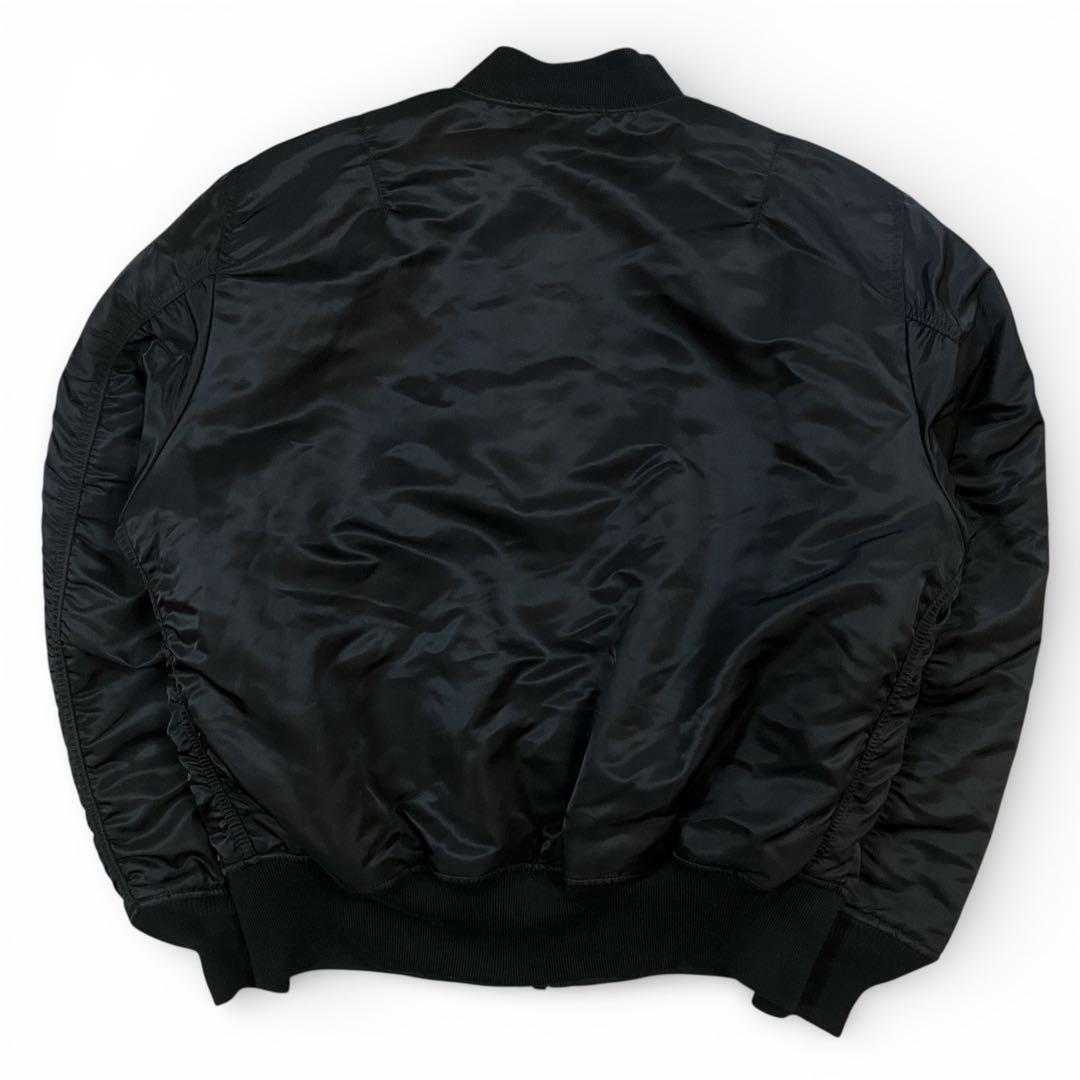 alpha ma-1 中綿 ミリタリー フライト ジャケット 短丈 太アーム L