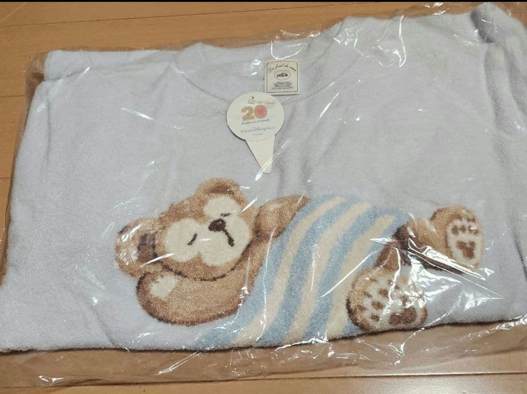 ジェラピケ ダッフィー ルームウェア 水色