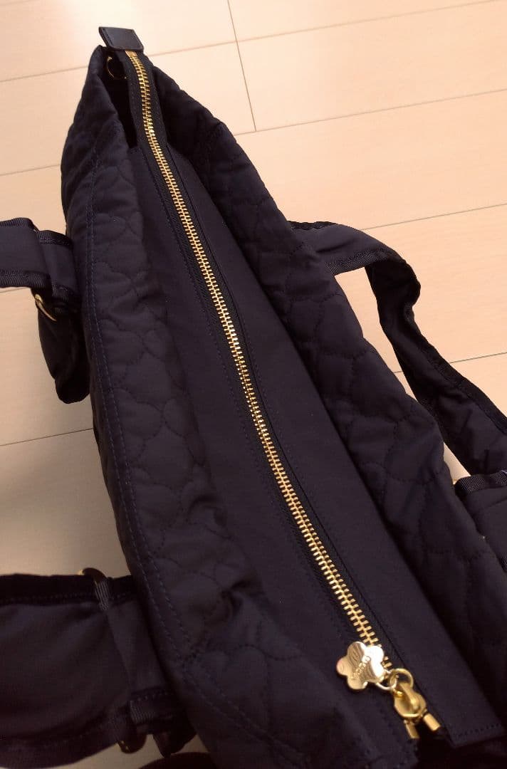 【新品】TOCCA トッカのクローバーキルトマザーズバッグ　ネイビー