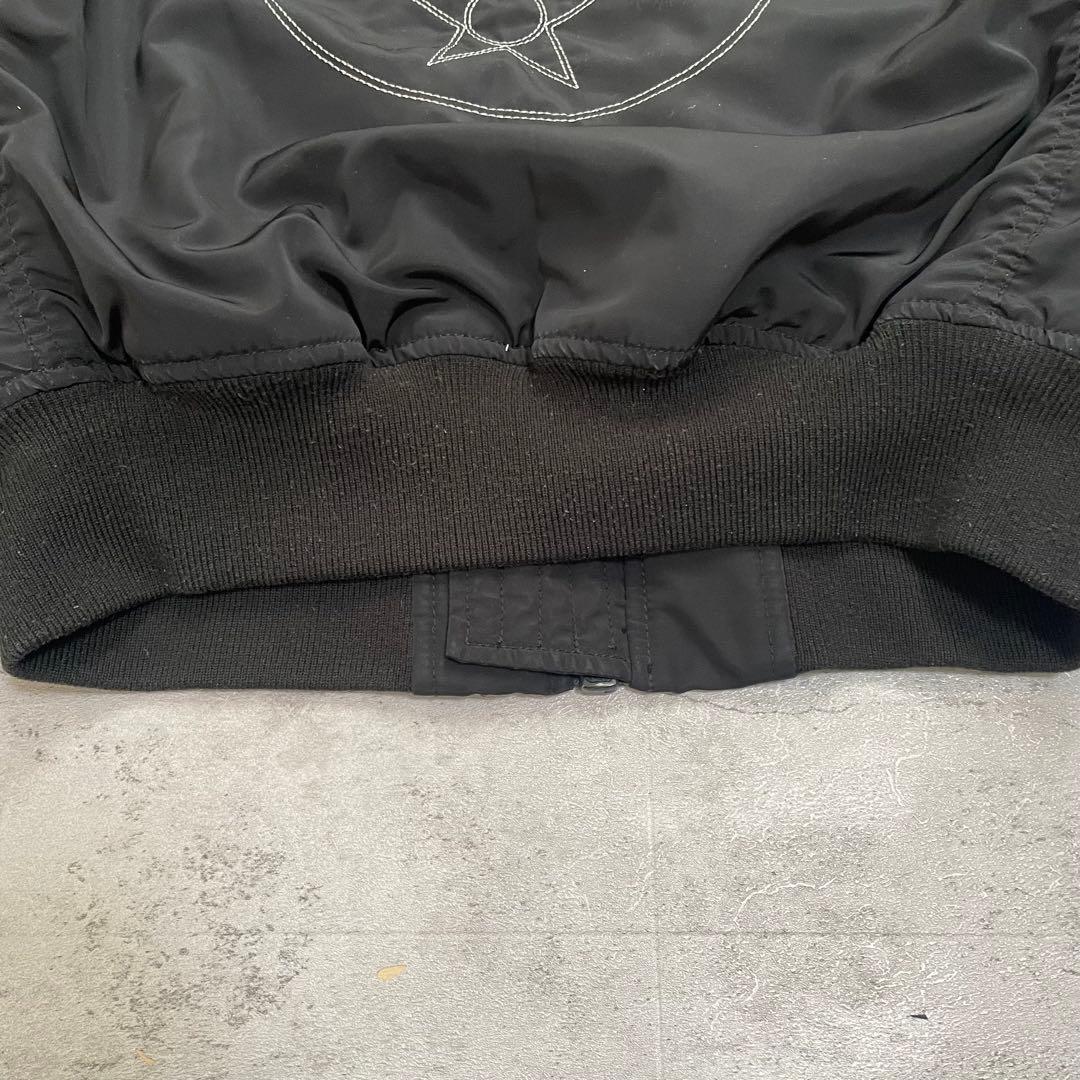 AVIREX MA-1 フライトジャケット ロゴ リバーシブル 短丈 ブルゾン