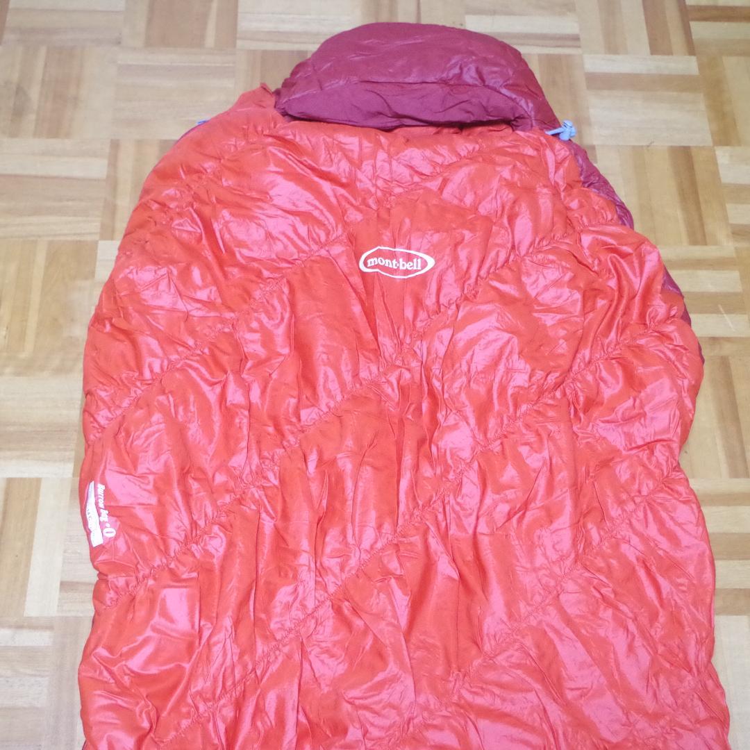 人気の定番！モンベル！バロウバッグ#0 収納袋付き！優れた快適性のエクセロフト