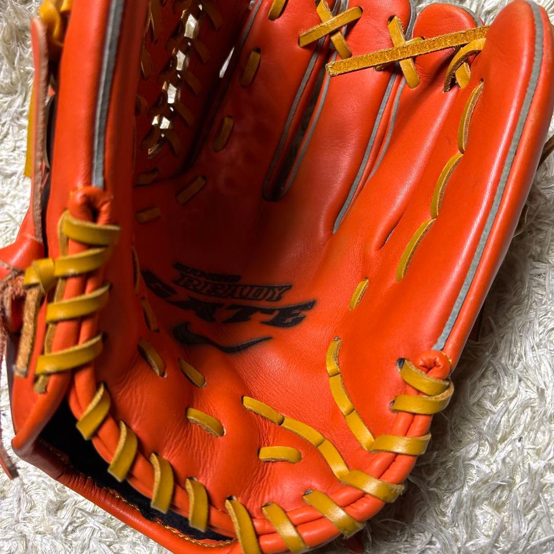 NIKE DIAMOND READY GATE 野球 グローブ 軟式 オレンジ