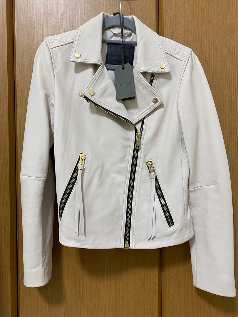 ⭐︎ALLSAINTS⭐︎アイボリーライダースジャケット