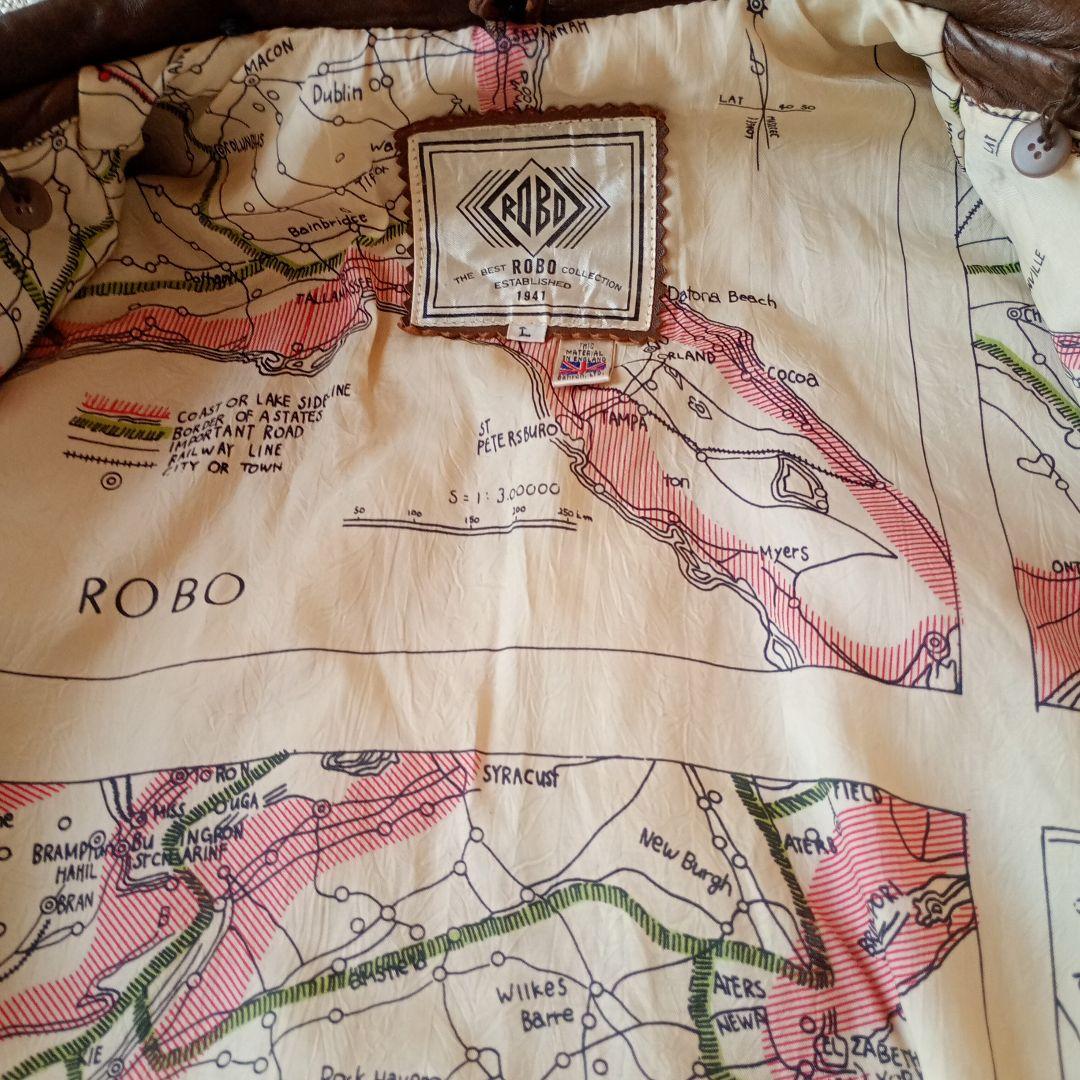 〈ROBO〉 レザージャケット（羊革） Lサイズ　ヴィンテージ品