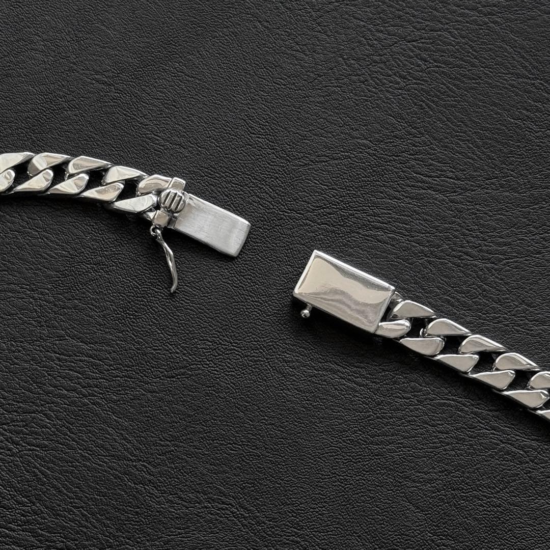 鑑定書付き 50cm シルバー925刻印あり 喜平チェーン ネックレス 重厚