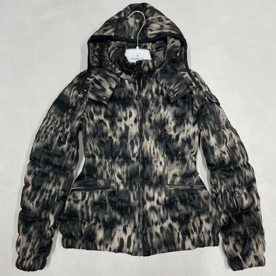 MONCLER モンクレール SABY ダウンジャケット レオパード レディース