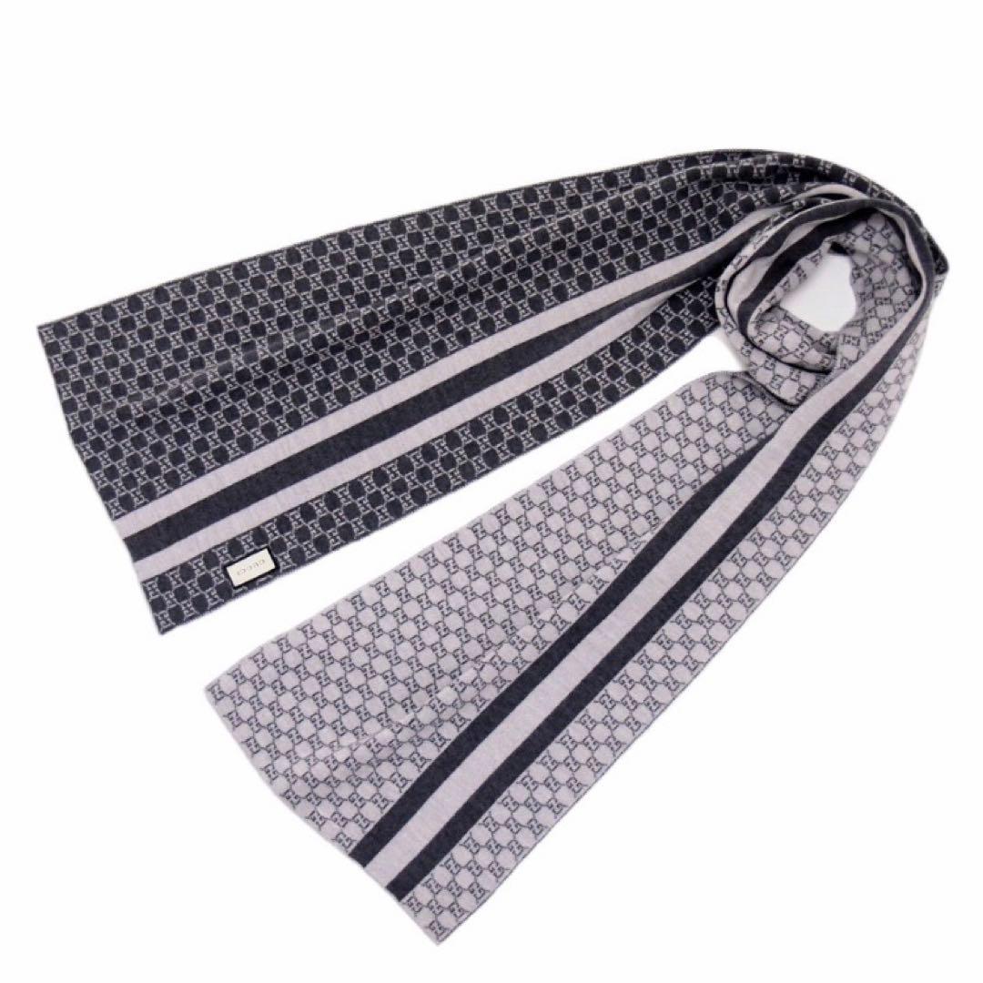 新品✨GUCCIマフラー❗️箱紙袋セット　グッチマフラー　赤　レッド　高級